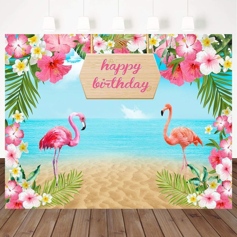 150x100cm-220X150cm-Flowers-Flamingo-Sea-Sand-Beach-Vinyl-Backdrops-Studio-Background-Happy-Birthday-1717688