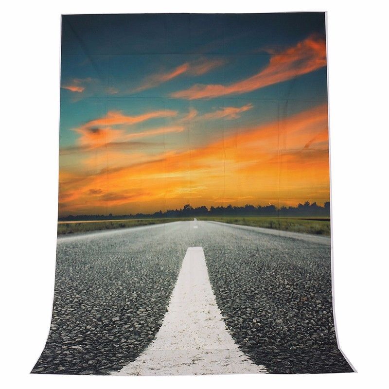 15x21M-7x5FT-Asphalt-Road-Flaming-Cloud-Vinyl-Studio-Photography-Photo-Backdrop-Background-1044515