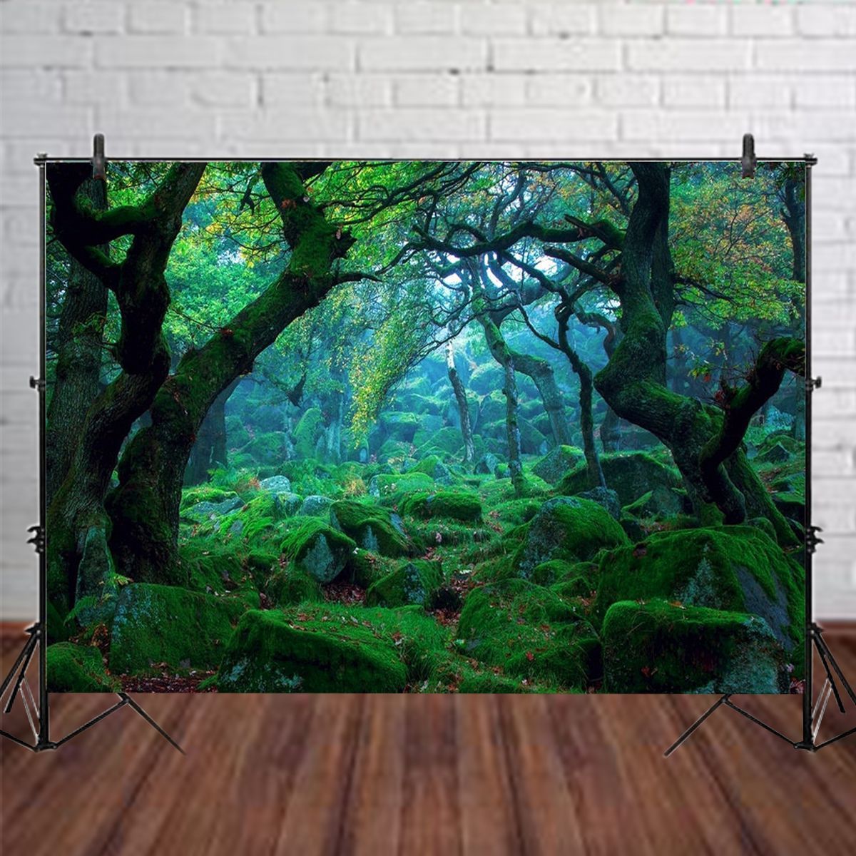 210x150cm-Natural-Forest-Jungle-Photography-Background-Studio-Backdrop-Photo-Props-Wall-Hanging-Tape-1717692