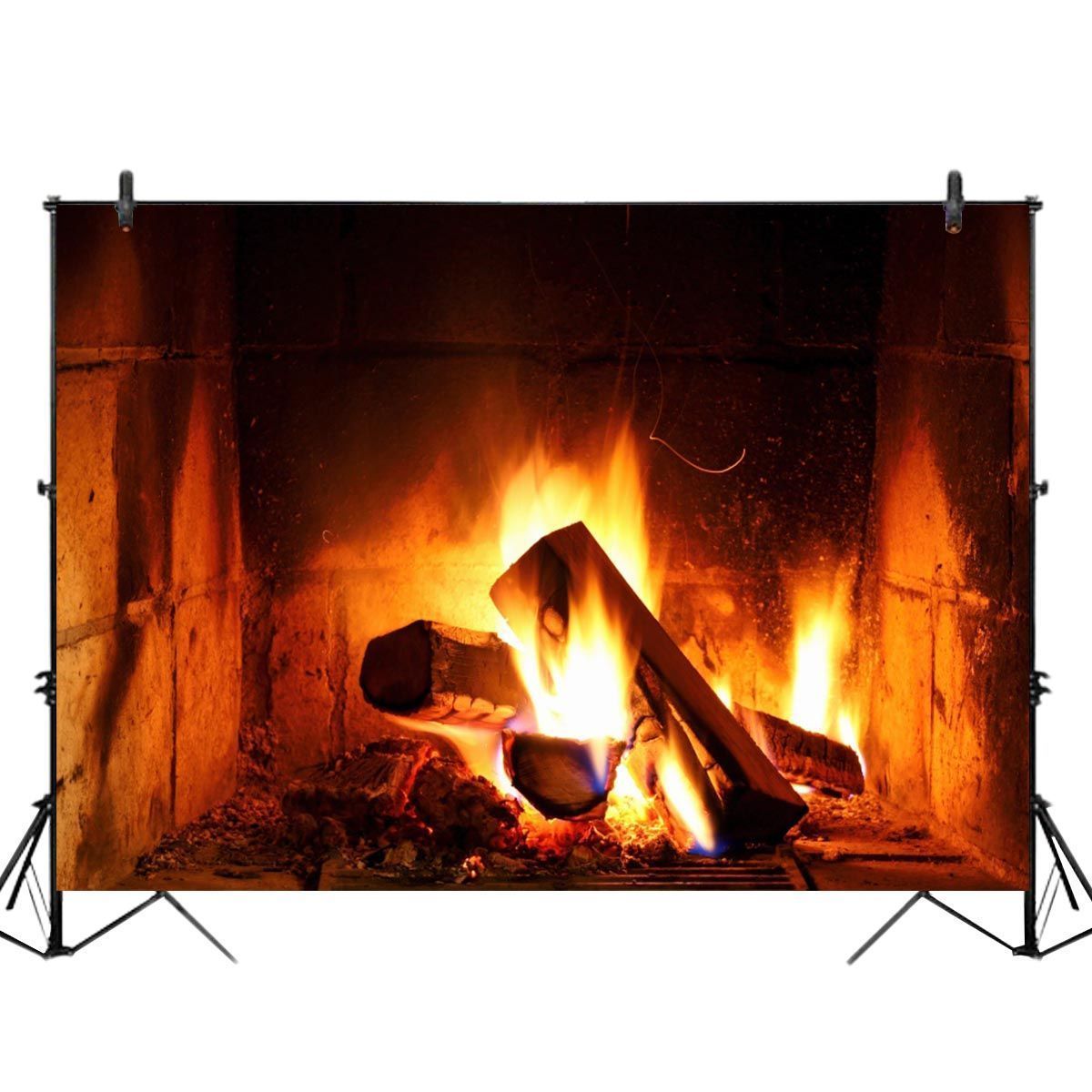2x1FT-3x2FT-Fireplace-Fire-Wood-Photography-Backdrop-Background-Studio-Prop-1636953
