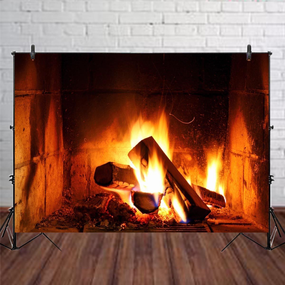 2x1FT-3x2FT-Fireplace-Fire-Wood-Photography-Backdrop-Background-Studio-Prop-1636953