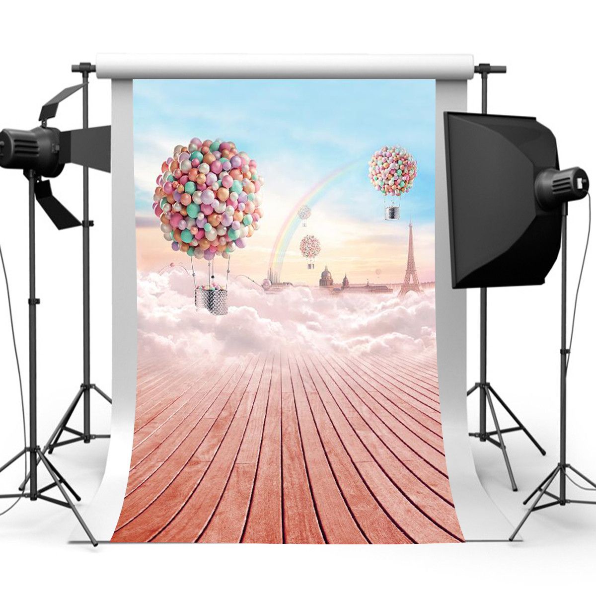 3-x-5ft-Colorful-Sky-Balloon-Wood-Floor-Studio-Photography-Backdrops-Background-1673357