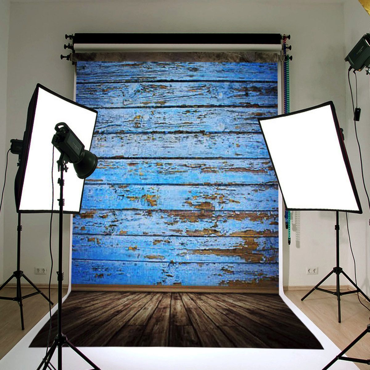3X5FT-Retro-Wood-Floor-Blue-Board-Studio-Photo-Photography-Background-Backdrop-1128458