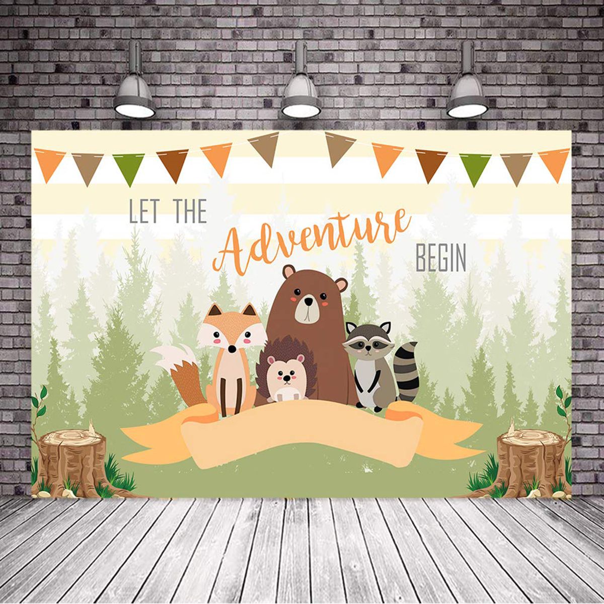 3x5FT-5x7FT-Vinyl-Let-the-Adventure-Begin-Bear-Photography-Backdrop-Background-Studio-Prop-1528058