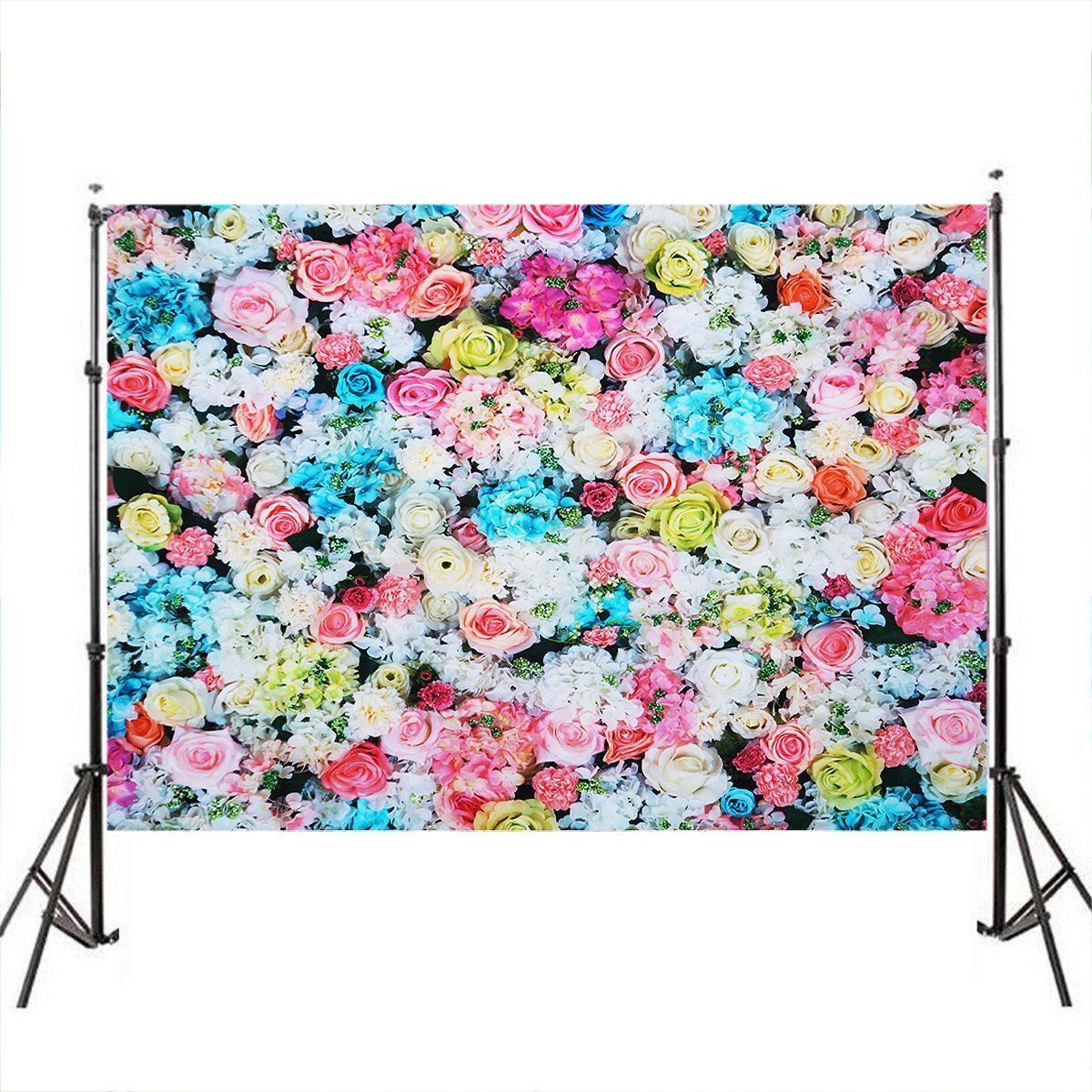 3x5FT-5x7FT-Vinyl-Pink-Blue-Rose-Wall-Photography-Backdrop-Background-Studio-Prop-1574720