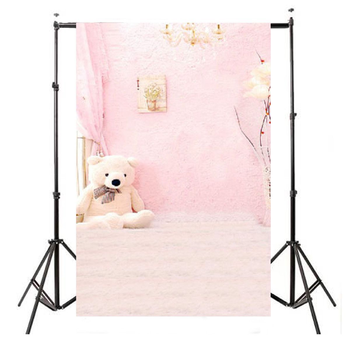3x5FT-Vinyl-Backdrop-Indoor-Baby-Child-Pink-Bear-Photography-Background-Backdrop-1116705