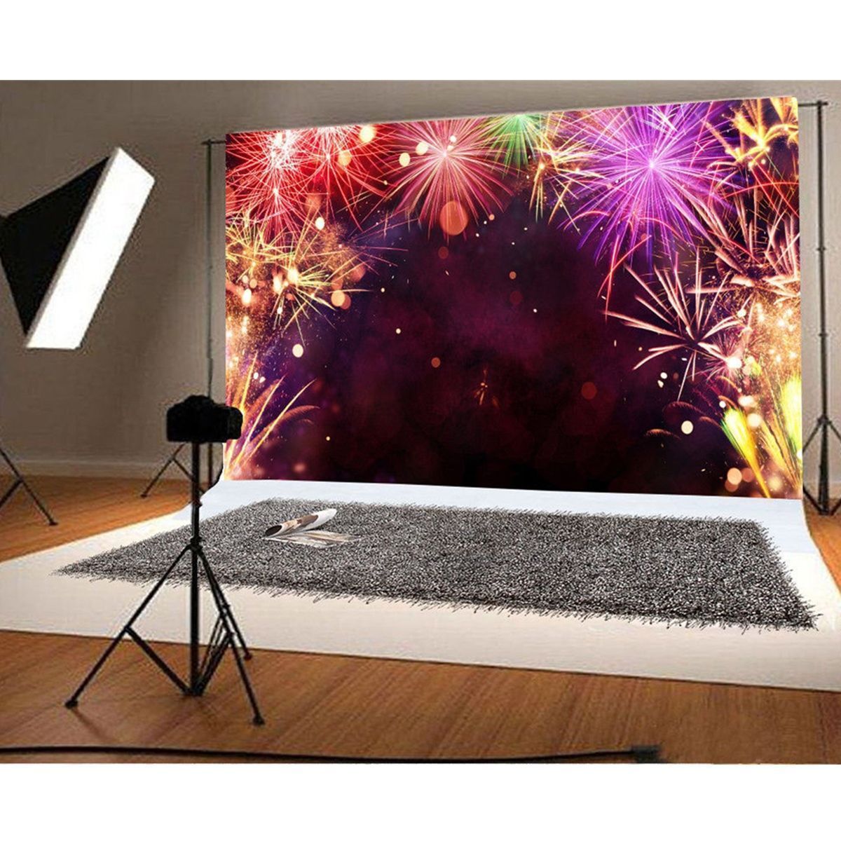 3x5FT-Vinyl-Happy-New-Year-Fireworks-Studio-Background-Photography-Backdrop-Prop-1244314