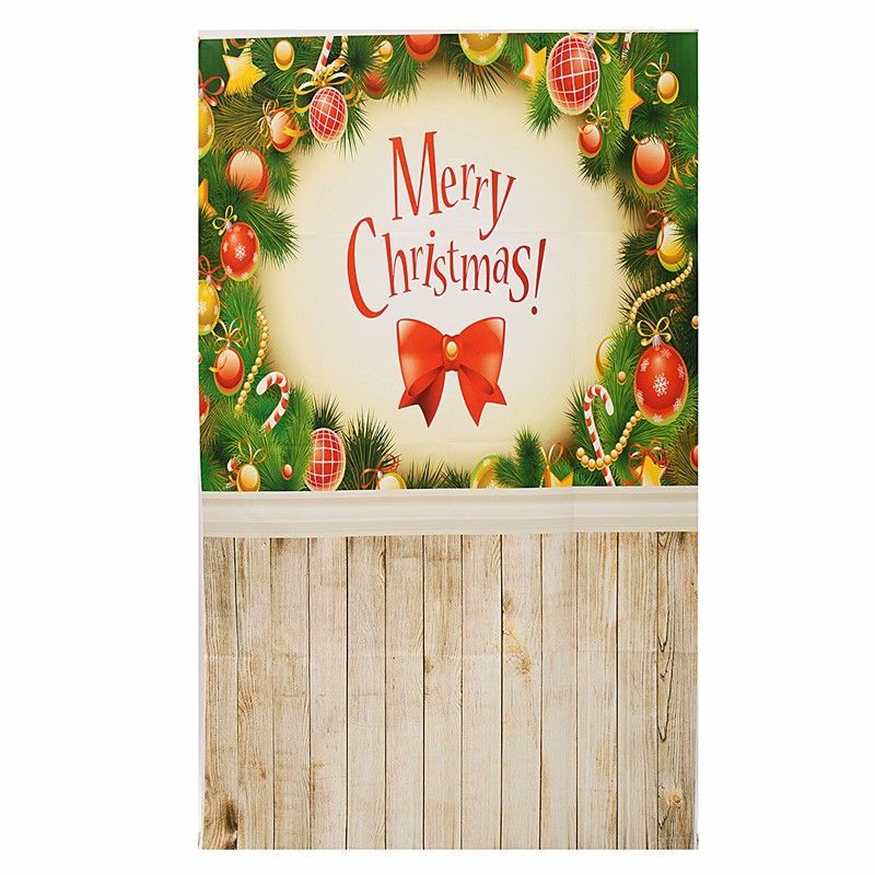 3x5FT-Vinyl-Merry-Christmas-Decor-Wood-Floor-Photography-Backdrop-Background-Studio-Prop-1408308