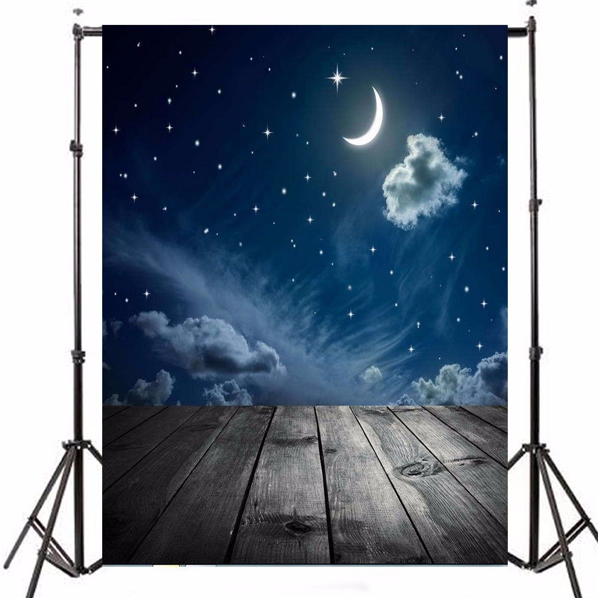 3x5FT-Vinyl-Moon-Night-Sky-Star-Wood-Floor-Photography-Backdrop-Background-Studio-Prop-1167058