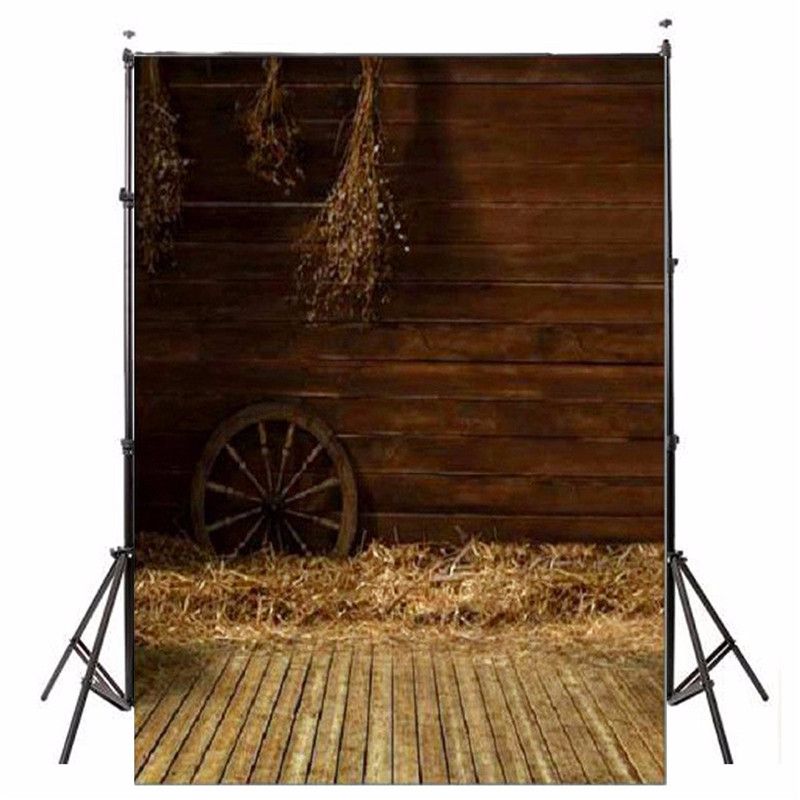 3x5FT-Vinyl-Photography-Backgrounds-Wooden-Wall-Wheel-Straw-Backdrops-Photo-Prop-1121722