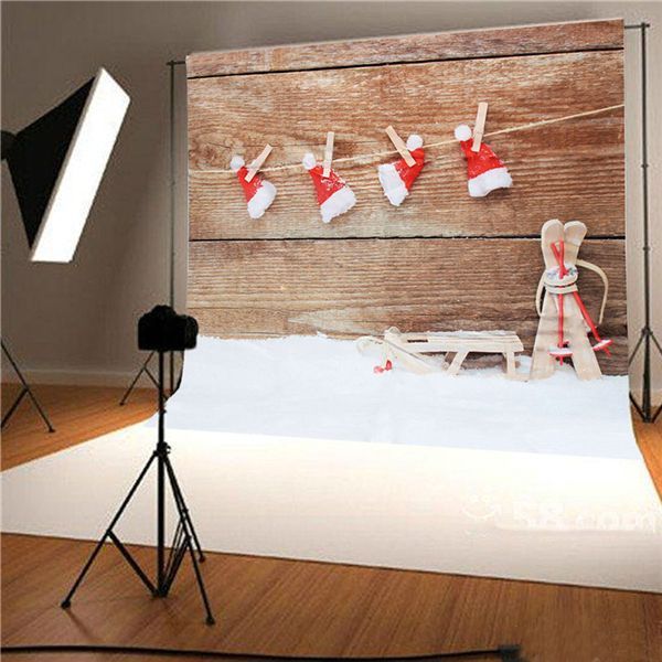 3x5ft-15X1m-Vinyl-Christmas-Snow-Theme-Studio-Photography-Prop-Background-1012393