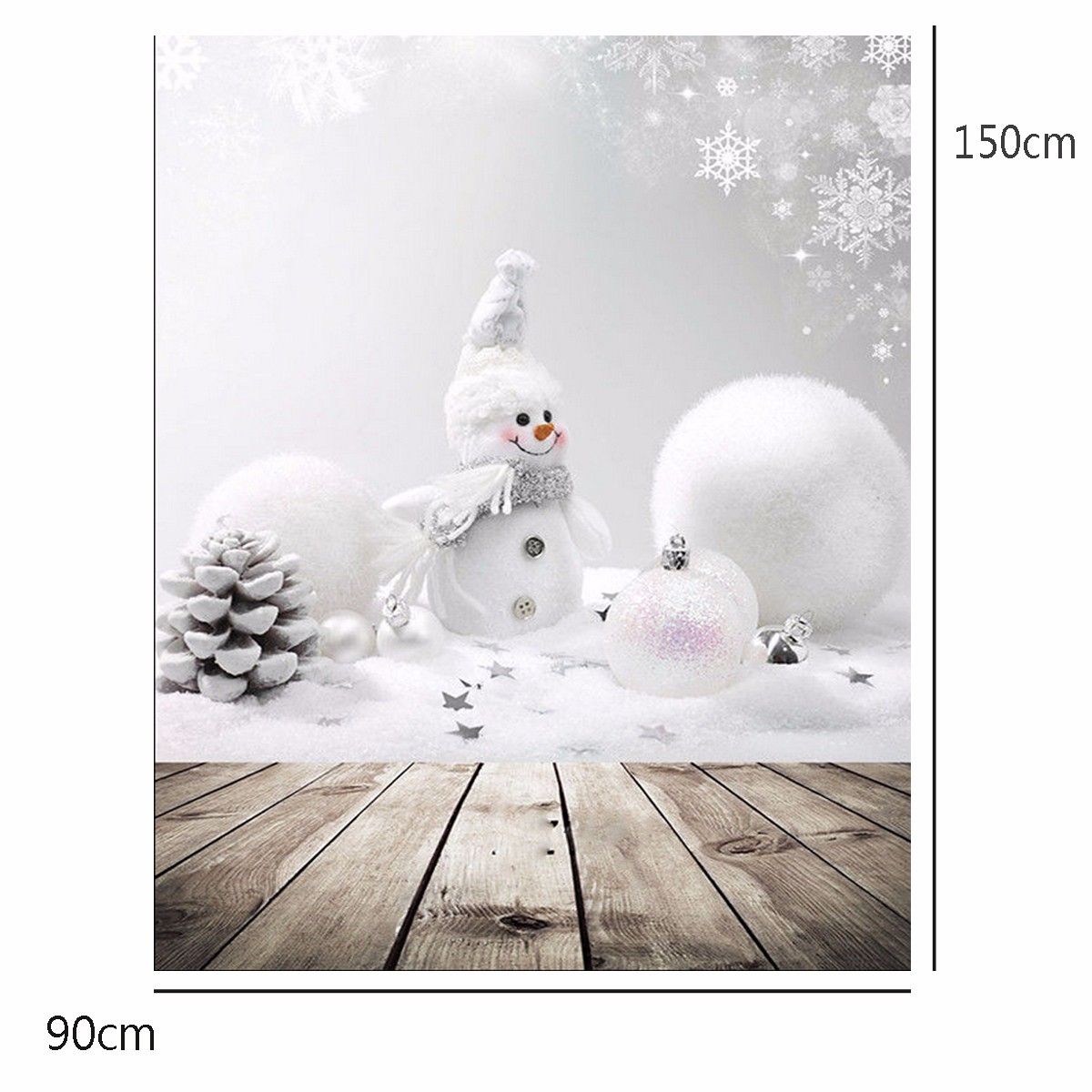 3x5ft-Christmas-Theme-Christmas-Snowman-Wooden-Photography-Vinyl-Background-1130341