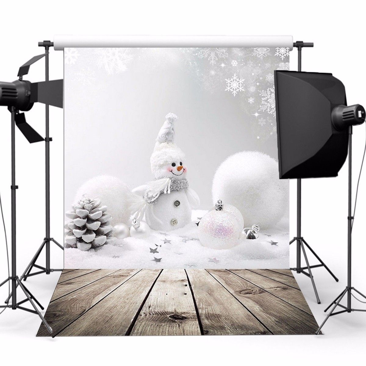 3x5ft-Christmas-Theme-Christmas-Snowman-Wooden-Photography-Vinyl-Background-1130341