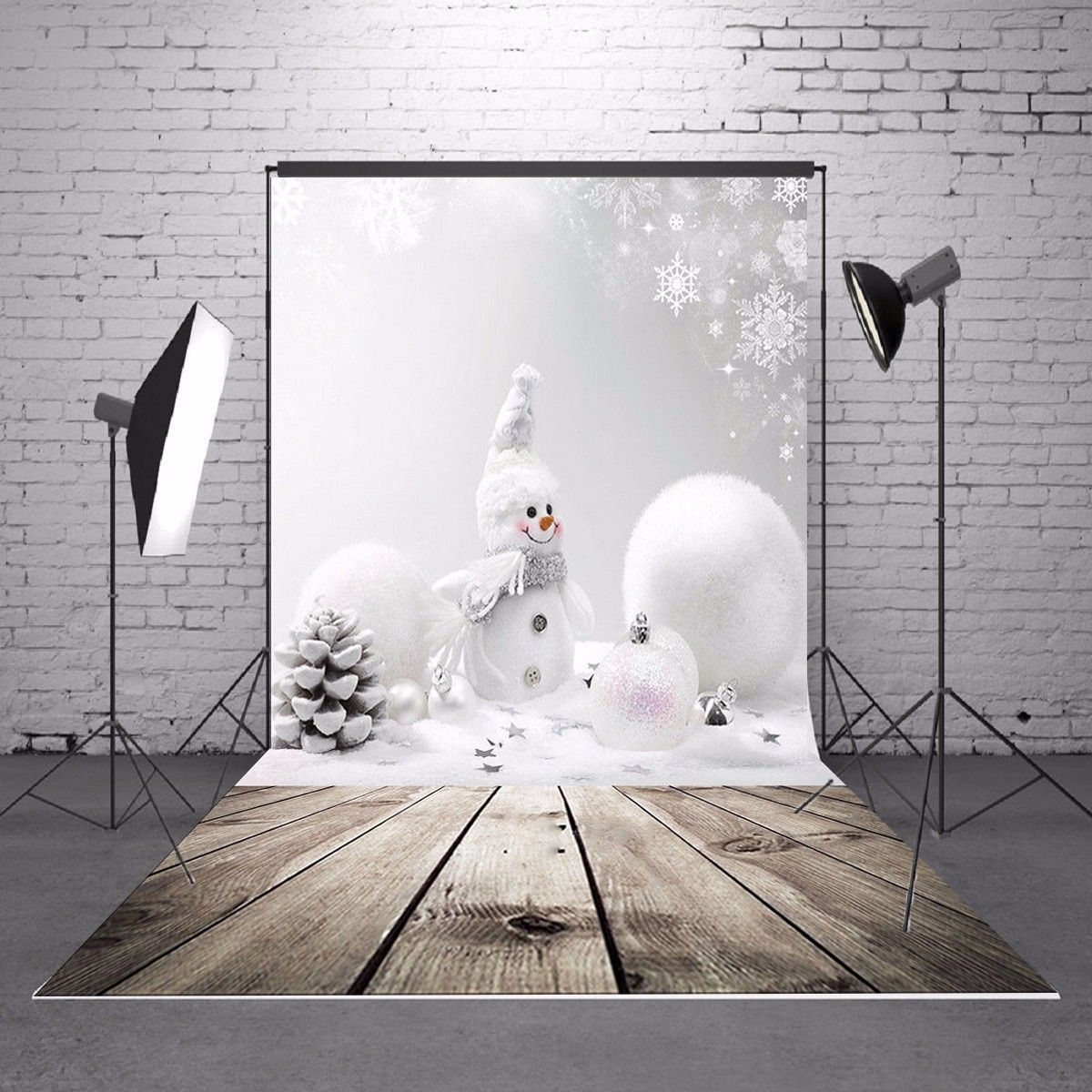 3x5ft-Christmas-Theme-Christmas-Snowman-Wooden-Photography-Vinyl-Background-1130341