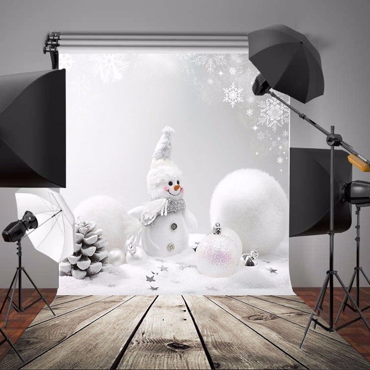 3x5ft-Christmas-Theme-Christmas-Snowman-Wooden-Photography-Vinyl-Background-1130341