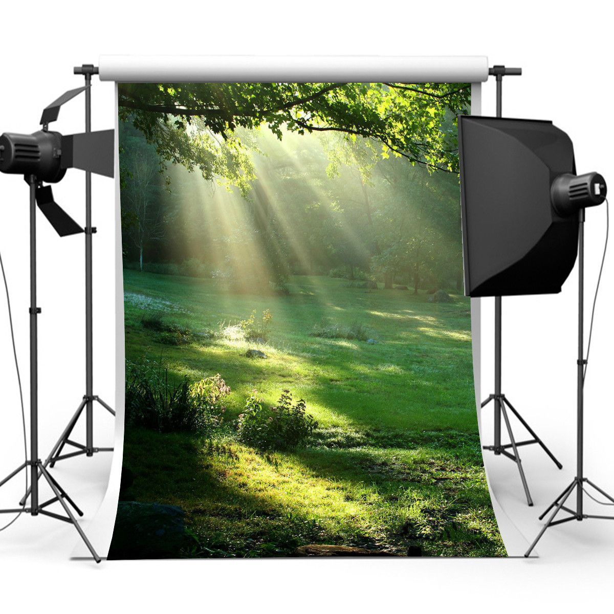 3x5ft-Vinyl-Spring-Forest-Sunshine-Photography-Backdrop-Background-Studio-Prop-1416574