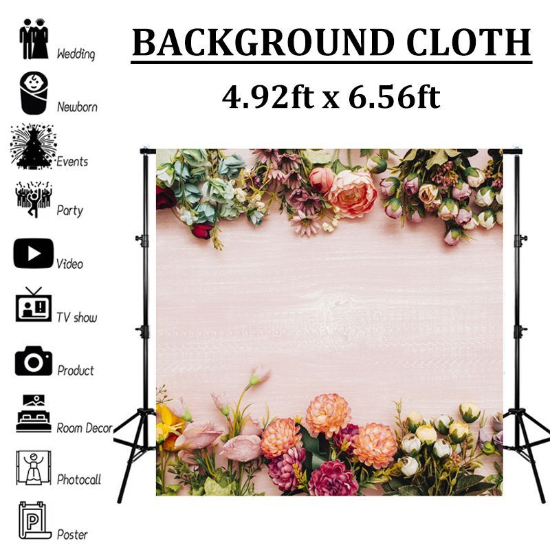 492ft-x-656ft-Vinyl-Fabric-Flowers-Photography-Background-Cloth-Photo-Backdrop-for-Wedding-Party-Fam-1717870