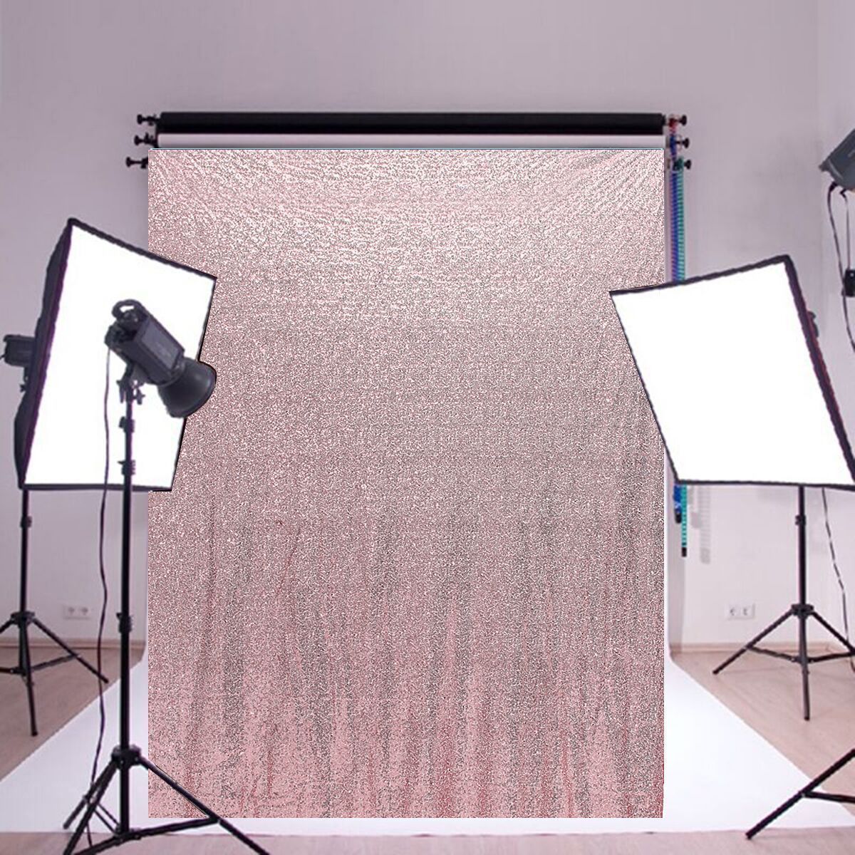 4X6FT-Pink-Fabric-Sequins-Photography-Backgrond-Backdrop-Booth-Wedding-Curtains-1160120