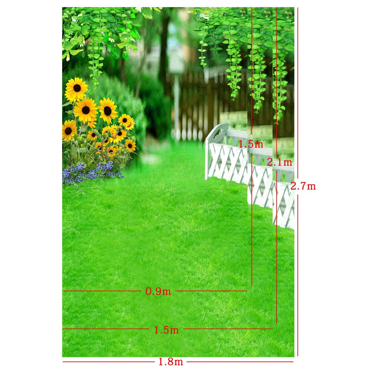 5x3ft-7x5ft-9x6ft-E71808-Ethylene-Propylene-Sunflower-Green-Lawn-Photography-Backdrop-Photo-Backgrou-1673185