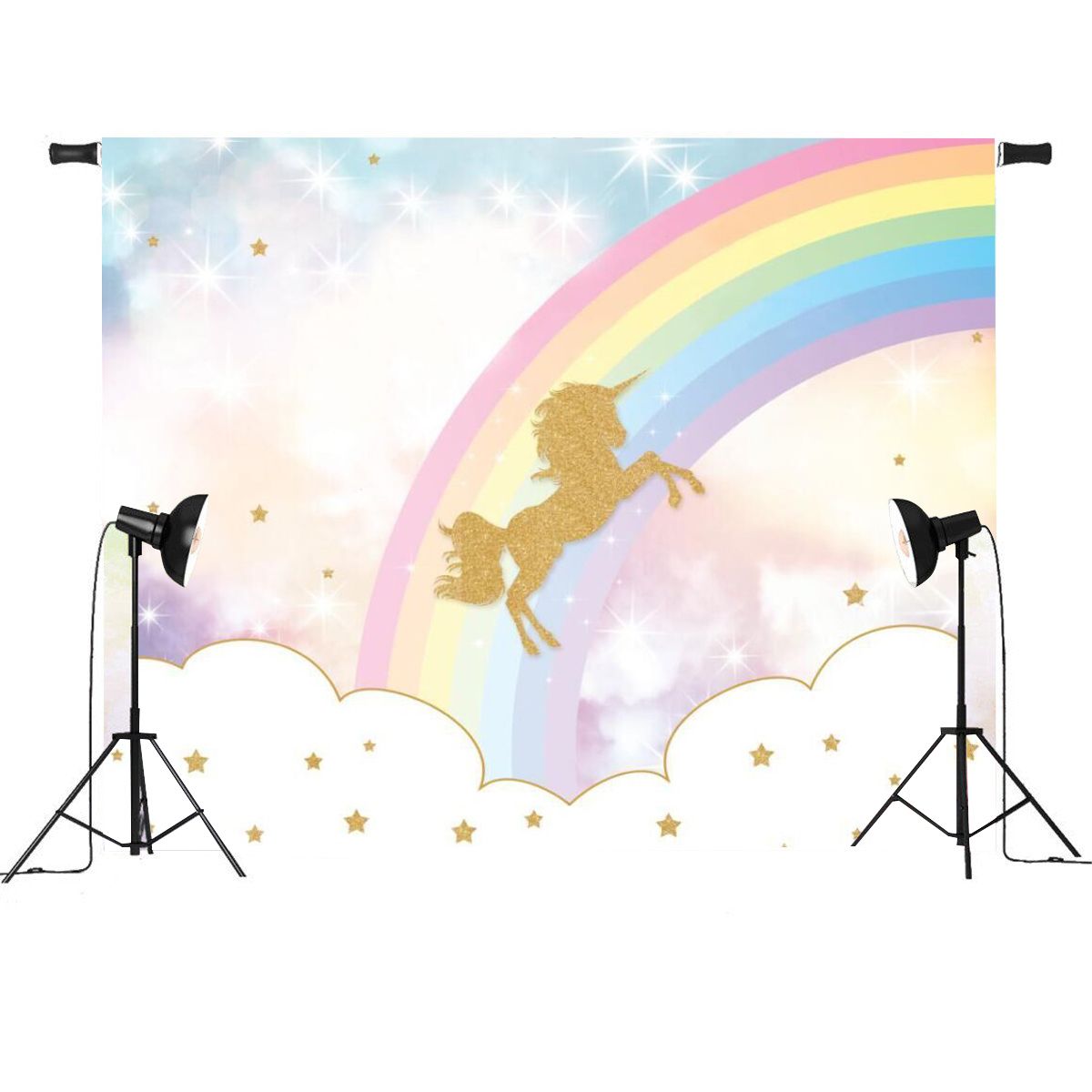 5x3ft-7x5ft-Rainbow-Sky-Gold-Unicorn-Photography-Backdrop-Studio-Prop-Background-1260200