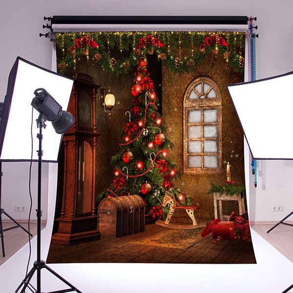 5x7FT-3x5FT-Christmas-Tree-Gift-Wall-Vinyl-Photography-Backdrop-Photo-Background-1101929