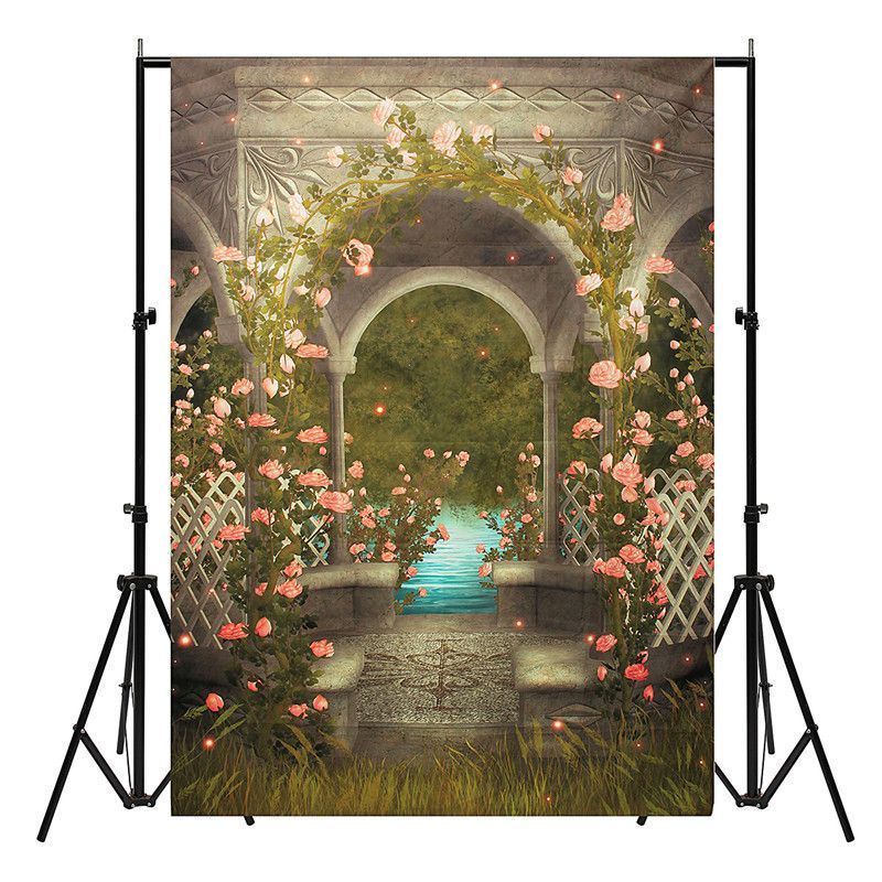 5x7FT-Castle-Photography-Background-Wedding-Photo-Studio-Vinyl-Backdrops-Flowers-1130358