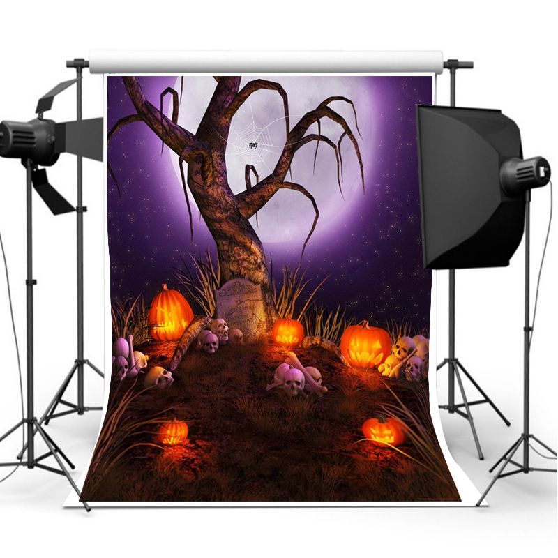 5x7FT-Halloween-Pumpkin-Grave-Backdrop-Photography-Background-Photo-Studio-Prop-1182141