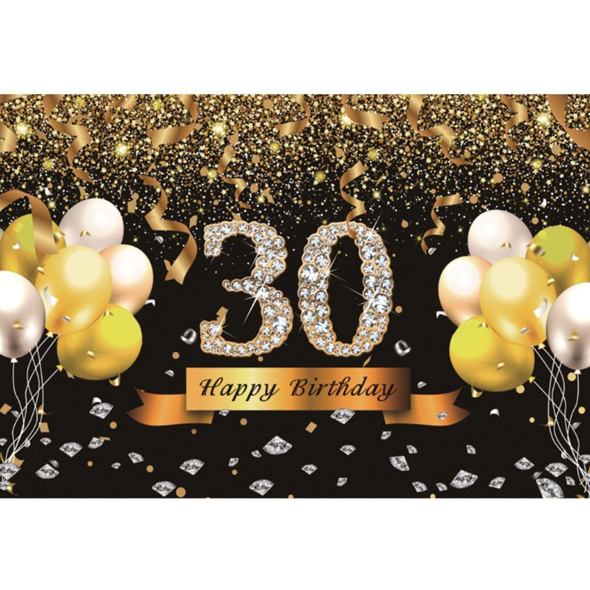 5x7FT-Vinyl-30th-Happy-Birthday-Balloon-Glitter-Photography-Backdrop-Background-Studio-Prop-1638958
