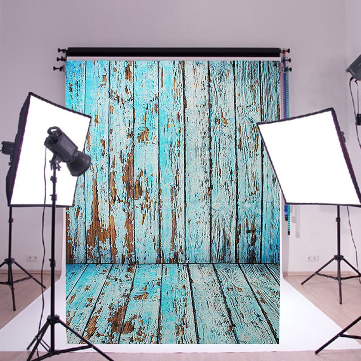 5x7FT-Vinyl-Blue-Wood-Wall-Floor-Photography-Backdrop-Background-Studio-Prop-1408299