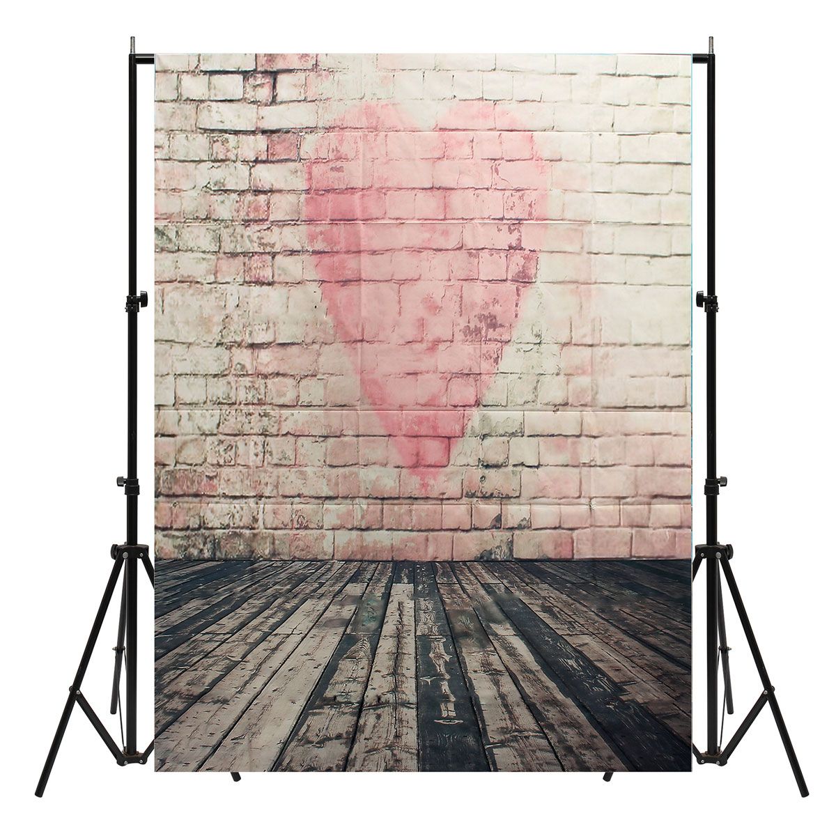 5x7FT-Vinyl-Love-Heart-Brick-Wall-Photography-Background-Backdrops-Photo-Studio-1168459