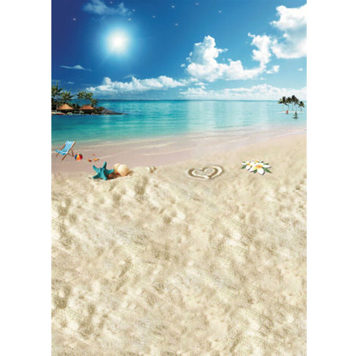 5x7FT-Vinyl-Summer-Beach-Heart-Sea-Vocation-Photography-Backdrop-Background-Studio-Prop-1169328