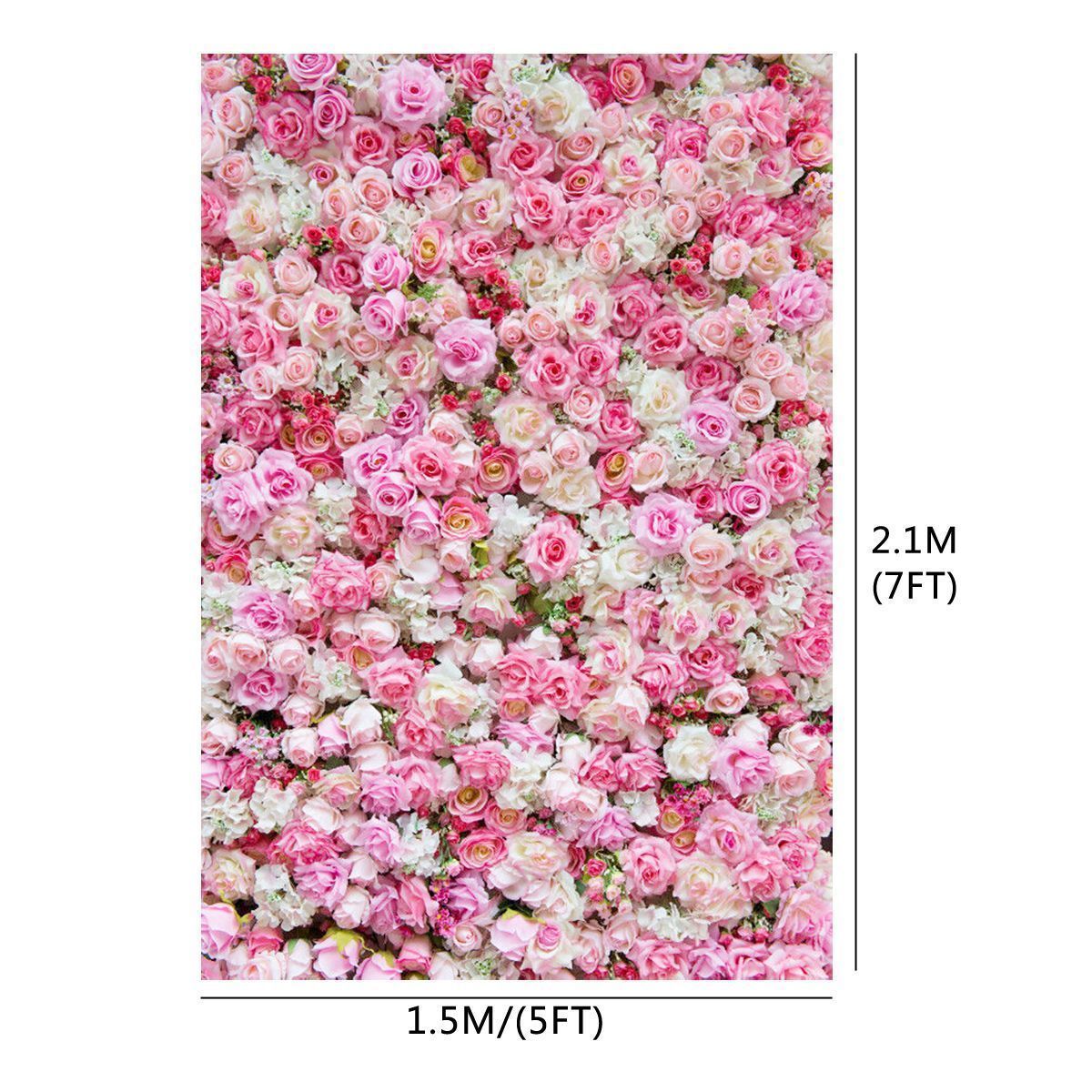 5x7FT-Wedding-Rose-Flowers-Photography-Backdrop-Studio-Prop-Background-1392182