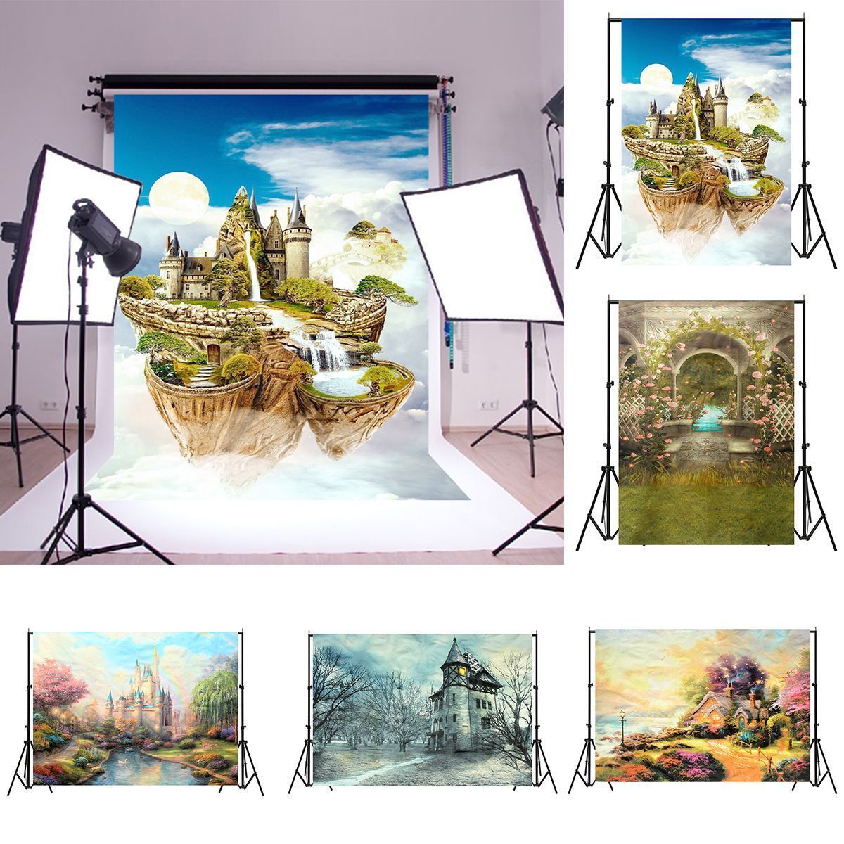 5x7ft-7x5ft-Fairy-Tale-Winter-Spring-Sky-Castle-Photography-Backdrop-Studio-Prop-Background-1313158
