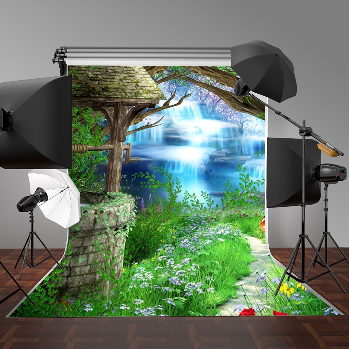 5x7ft-Vinyl-Fairy-Tale-Houwse-Photography-Backdrop-Background-Studio-Photo-Prop-1163200