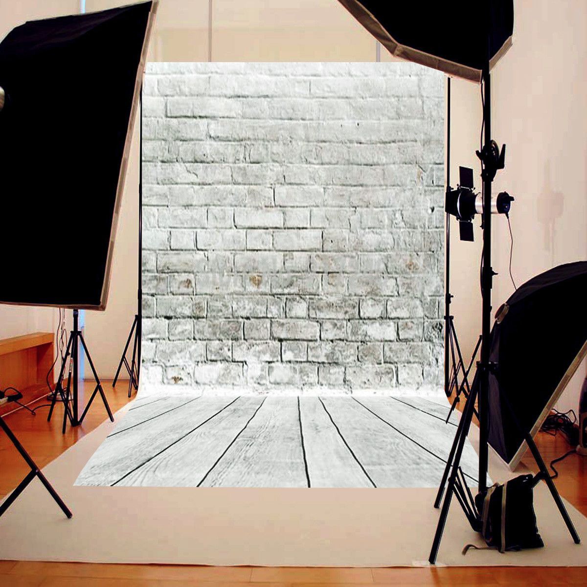 5x7ft-White-Gray-Brick-Wall-floor-Photography-Background-Backdrop-Photo-Studio-1128469