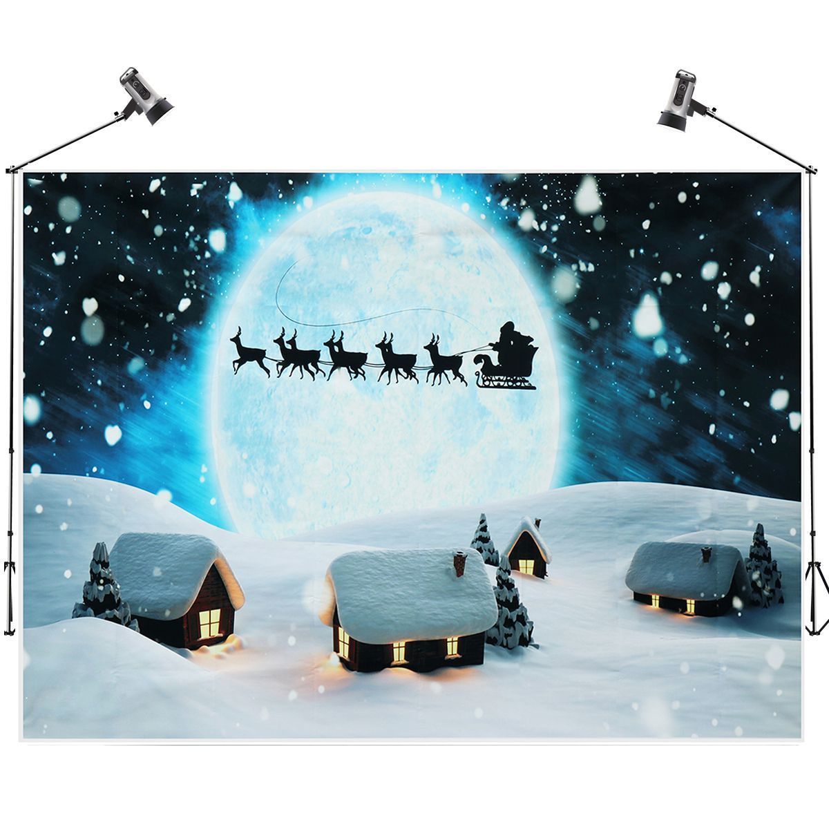 7x5FT-Blue-SnowSanta-Claus-Elk-Sleigh-Photography-Backdrop-Studio-Prop-Background-1404521
