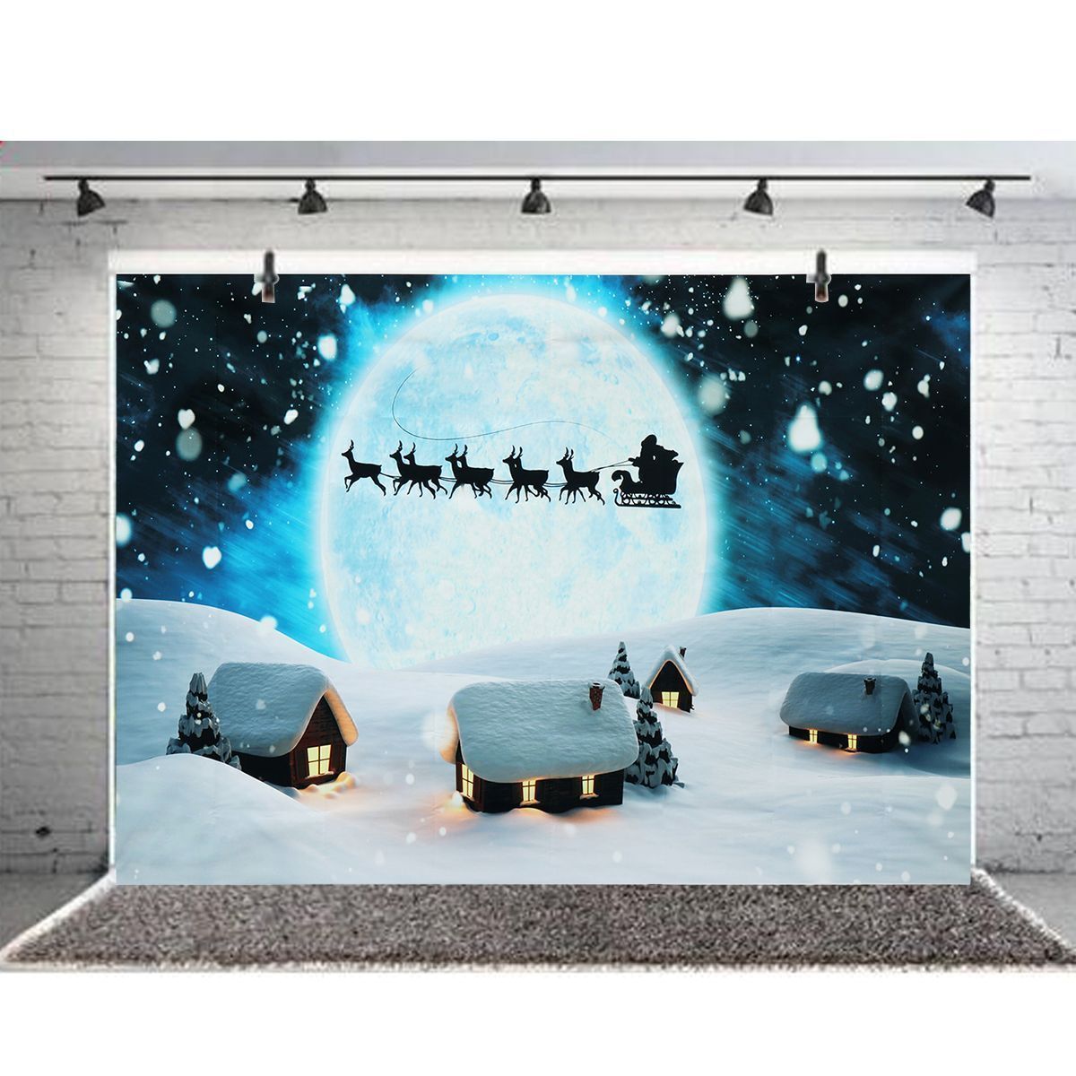 7x5FT-Blue-SnowSanta-Claus-Elk-Sleigh-Photography-Backdrop-Studio-Prop-Background-1404521