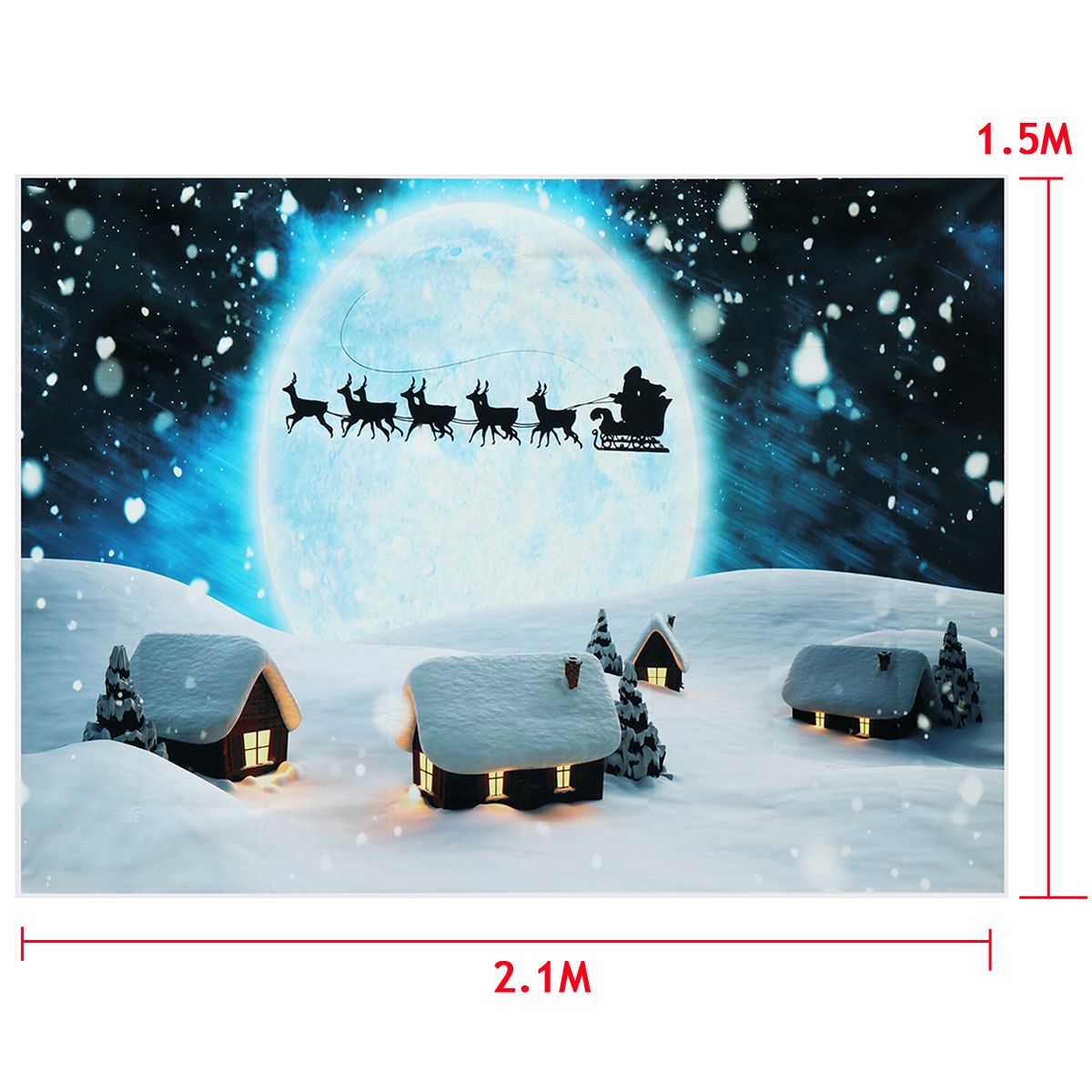 7x5FT-Blue-SnowSanta-Claus-Elk-Sleigh-Photography-Backdrop-Studio-Prop-Background-1404521