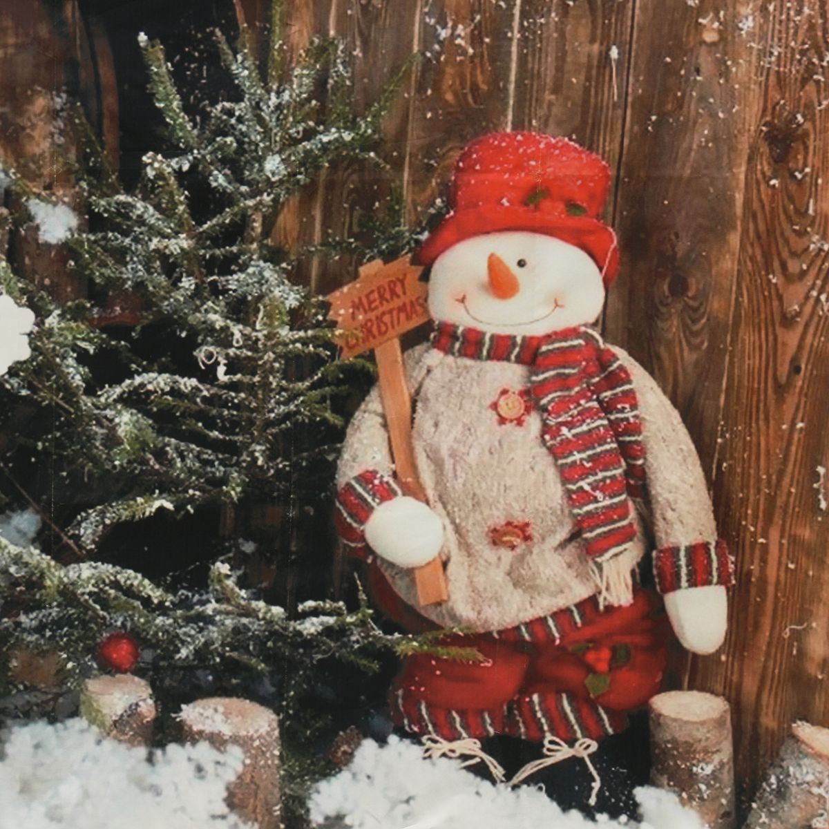 7x5FT-Christmas-Snowman-Wooden-Wall-Outdoor-Photography-Backdrop-Studio-Prop-Background-1236493