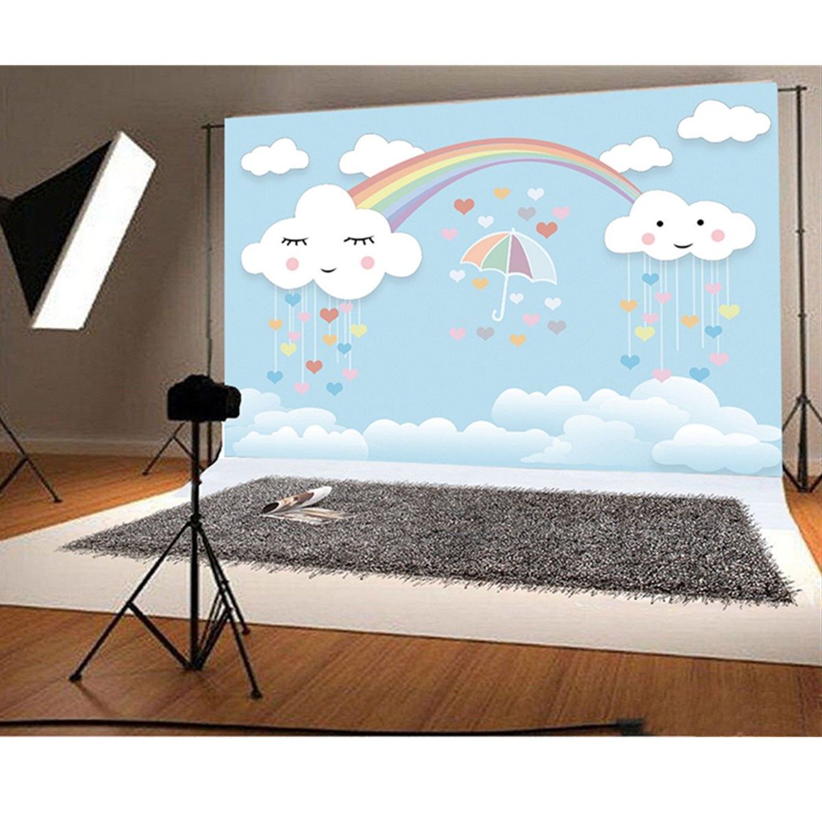 7x5ft-Rainbow-Smile-Clouds-Thin-Vinyl-Photography-Backdrop-Background-Studio-Photo-Prop-1314801