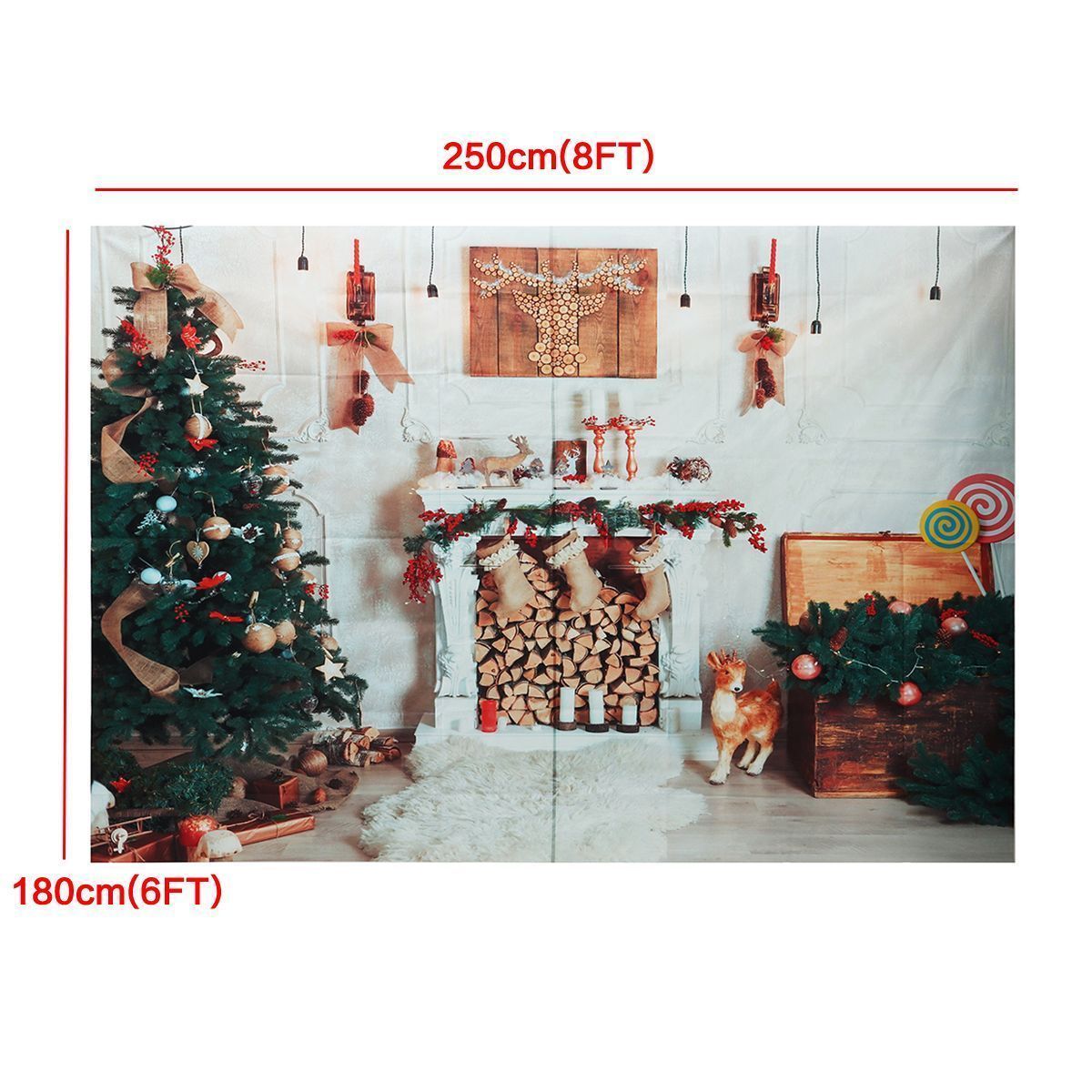 8x6FT-Christmas-Tree-Fireplace-White-Blanket-Photography-Backdrop-Studio-Prop-Background-1404465