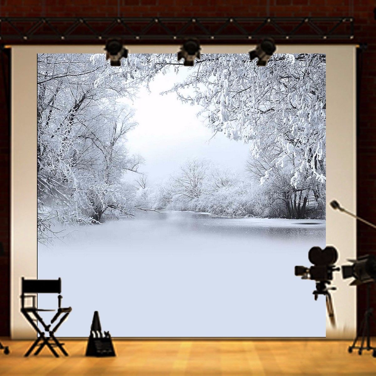 8x8FT-Winter-Lonely-Forest-Photography-Backdrop-Background-Studio-Prop-1385896