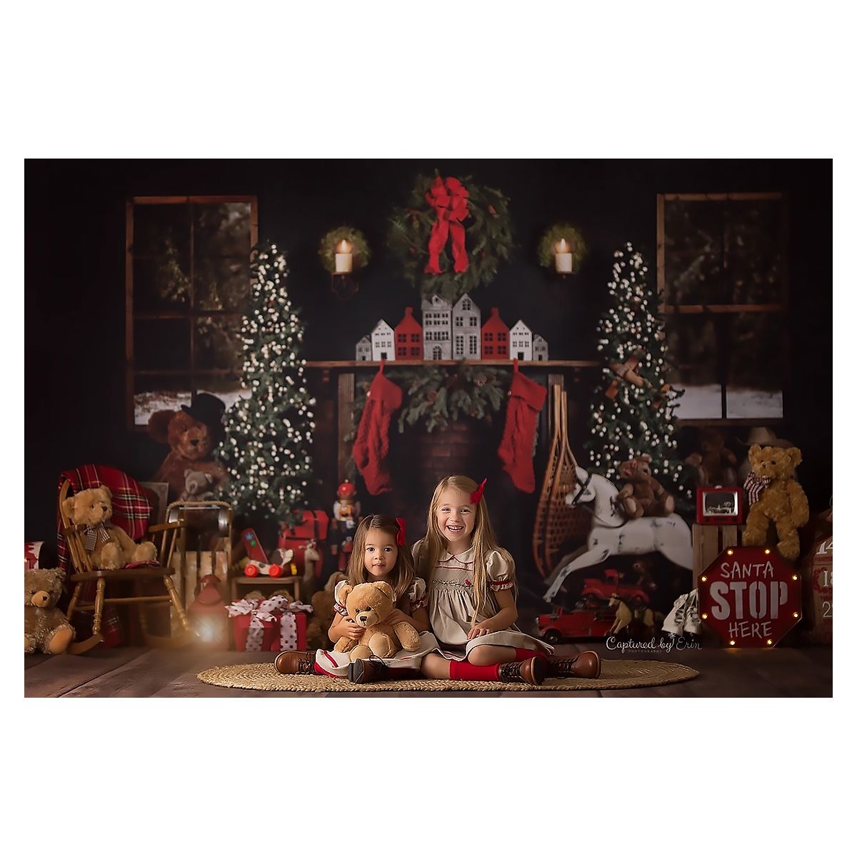 Christmas-Tree-Fireplace-Gifts-Backdrop-Winter-Children-Photography-Background-Cloth-Studio-Props-1759425