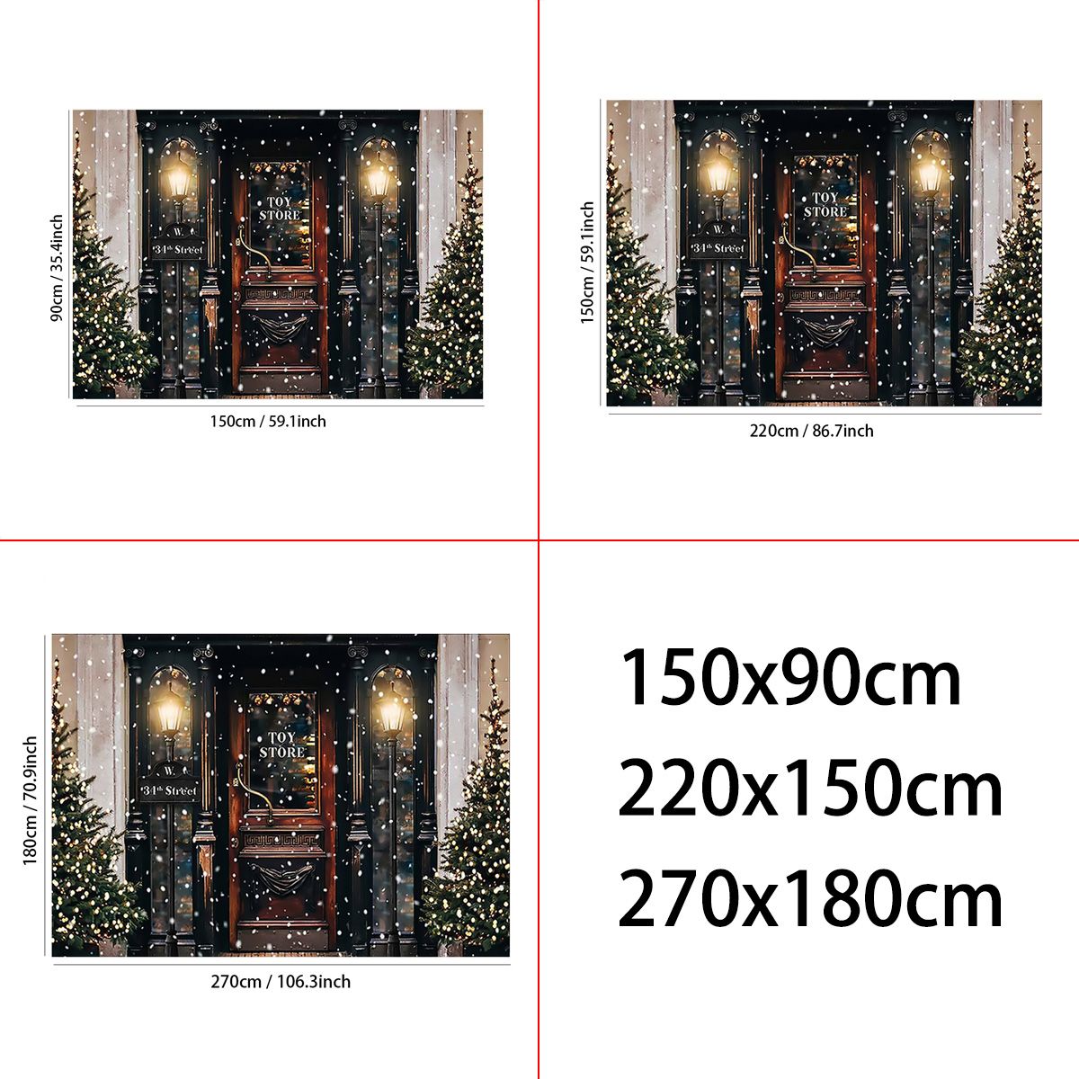 Christmas-Tree-Photography-Backdrops-Snowy-Door-Shop-Window-Background-Cloth-for-Studio-Photo-Backdr-1763663