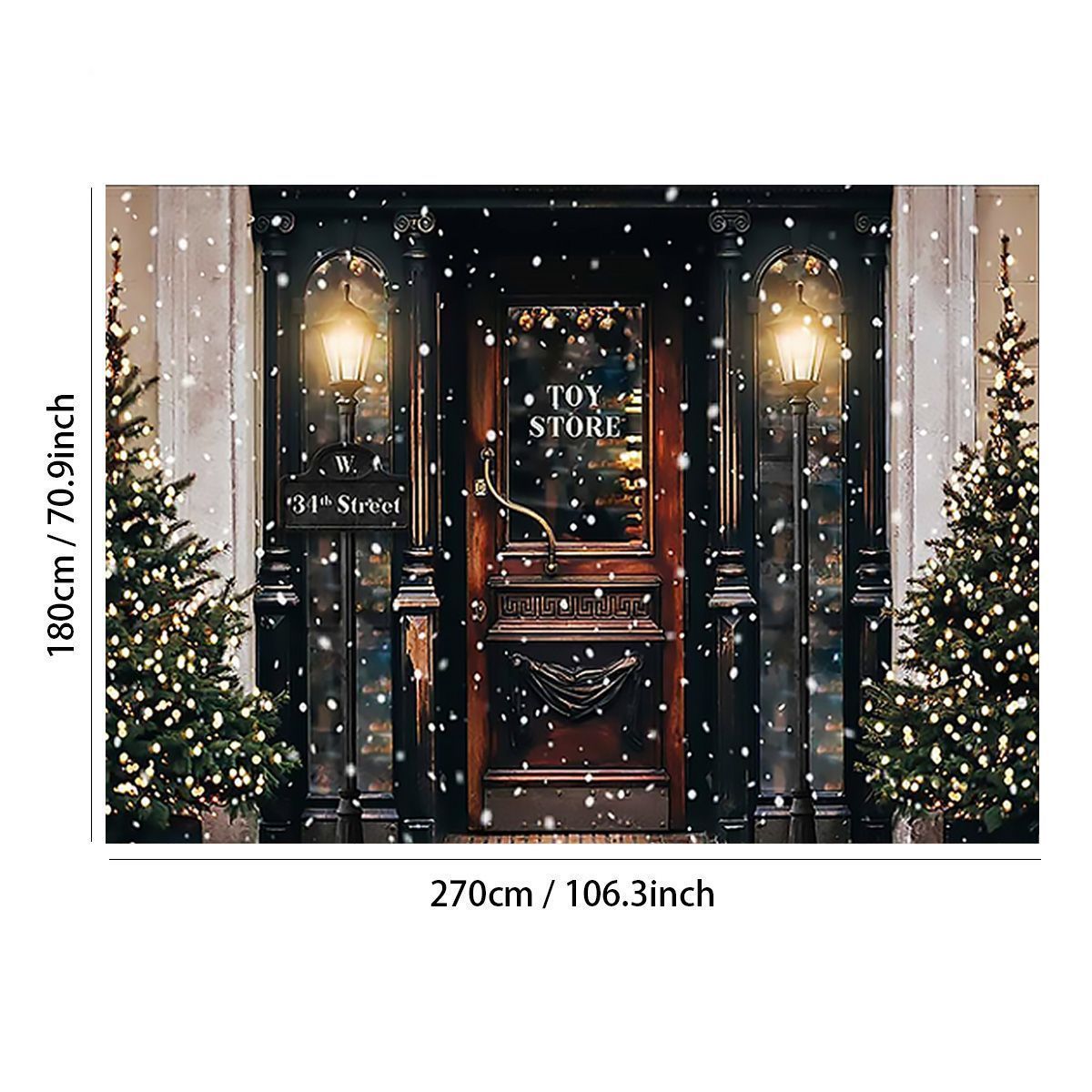 Christmas-Tree-Photography-Backdrops-Snowy-Door-Shop-Window-Background-Cloth-for-Studio-Photo-Backdr-1763663