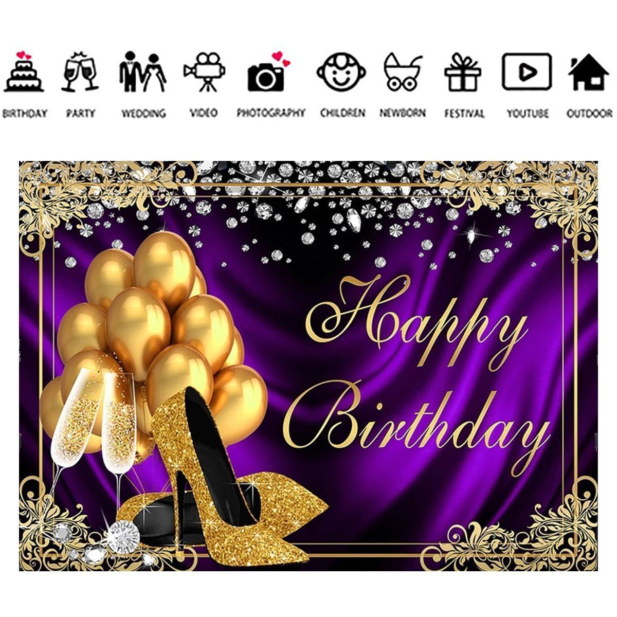 Glitter-Adult-Birthday-Party-Background-Photography-Cloth-Balloon-High-Heels-Diamond-Background-Phot-1759428
