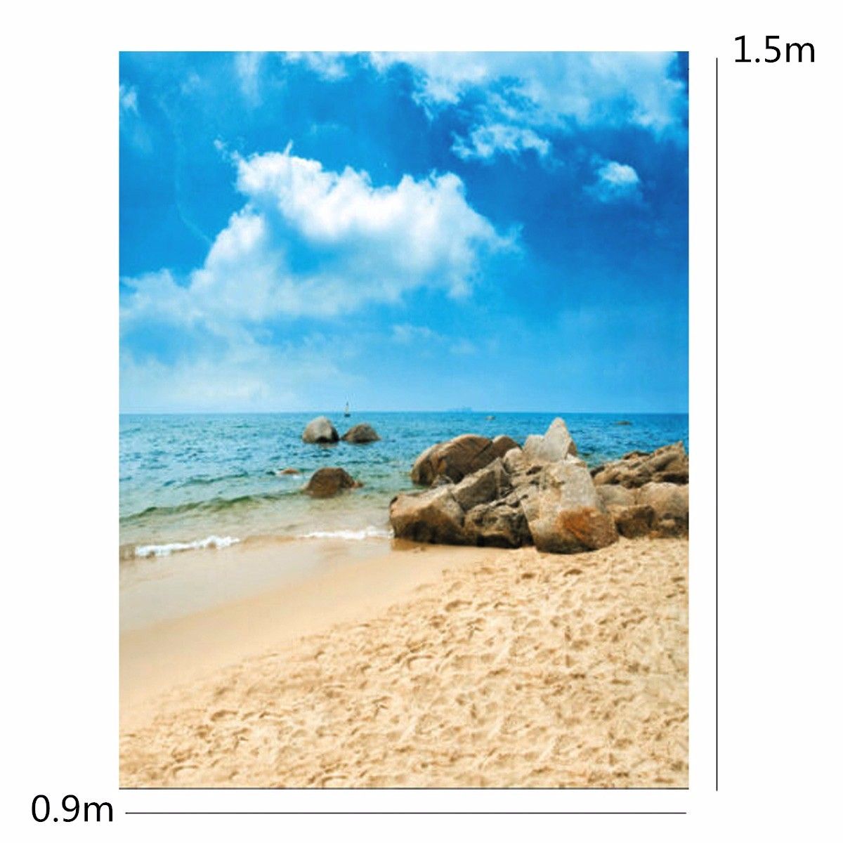 Photography-Background-Vinyl-Fabric-Cloth-Sky-Beach-Sand-Stones-90x150cm-1130357