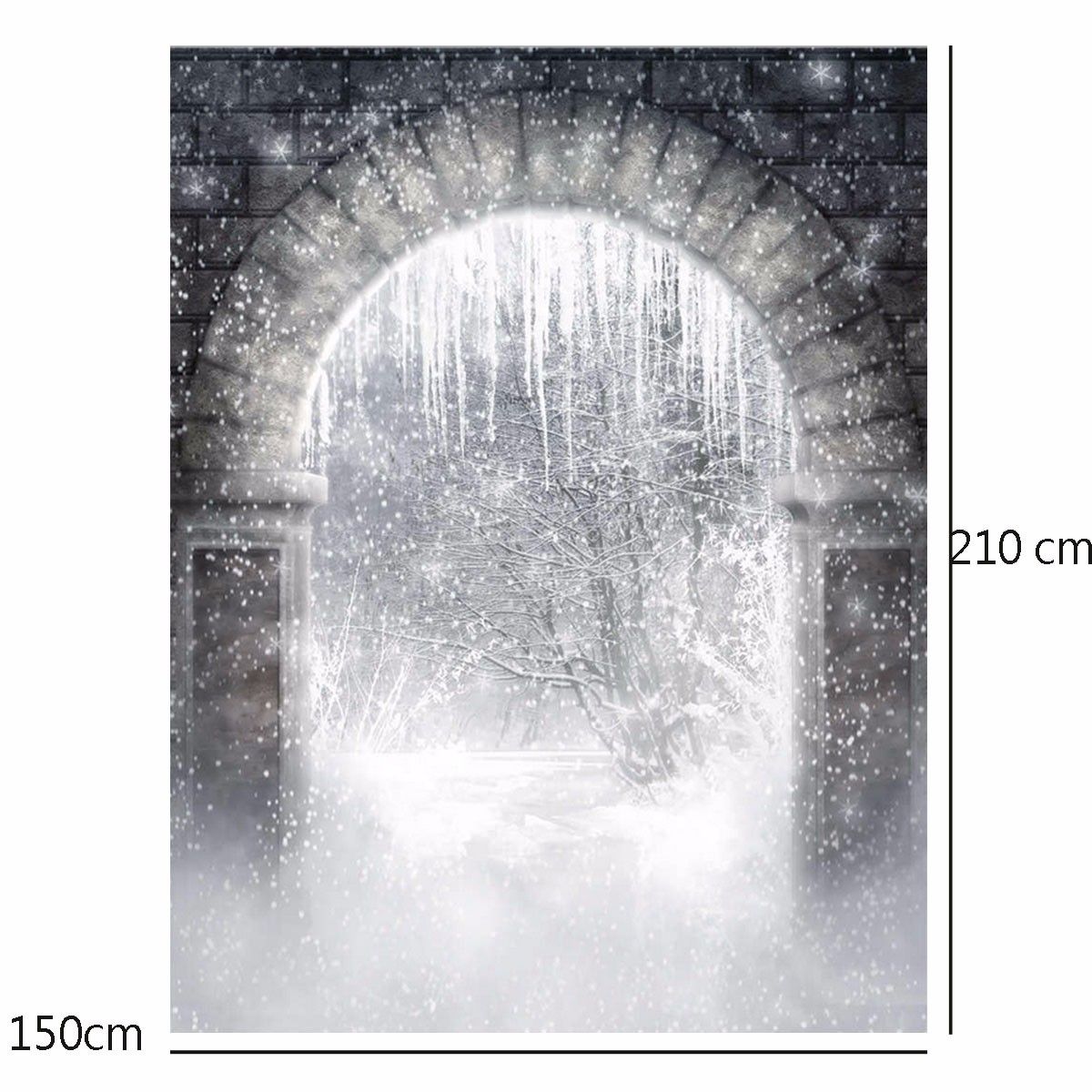 Snow-Forest-Archway-Magic-World-Theme-Photography-Vinyl-Backdrop-Studio-Background-21m-x-15m-1277793
