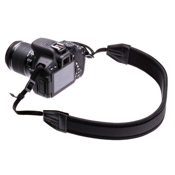 Adjusted-Neoprene-Strap-Belt-Black-For-Canon-Nikon-Sony-Pentax-DSLR-Camera-982422