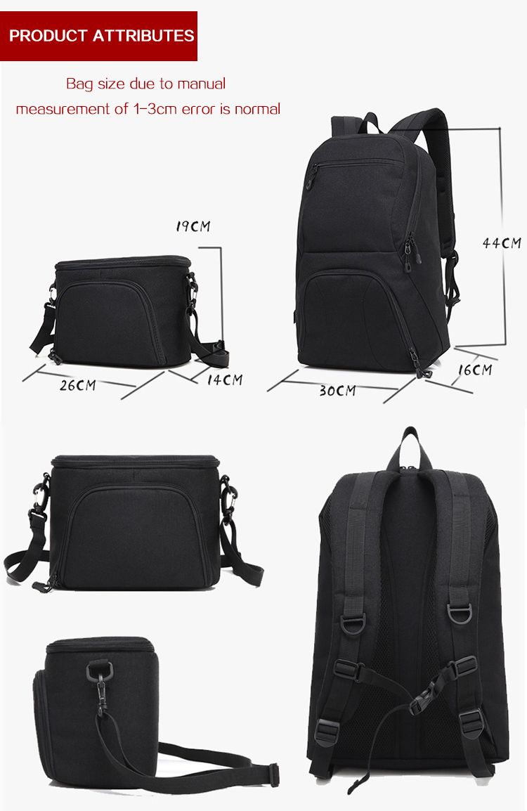 HUWANG-8017-Large-Capacity-2-in-1-DSLR-Camera-Bag-Shoulder-Padded-Waterproof-Backpack-1276176